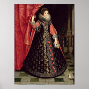 Poster Portrait presumed to be Henrietta Maria of