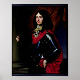 Poster Portrait Prince Edward de Palatinat en armure