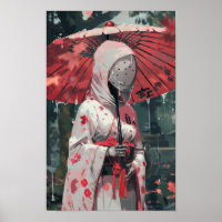 Portrait robot futuriste minimaliste Mur Art Post