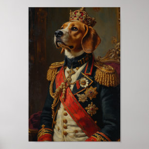 Poster Portrait Royal Beagle
