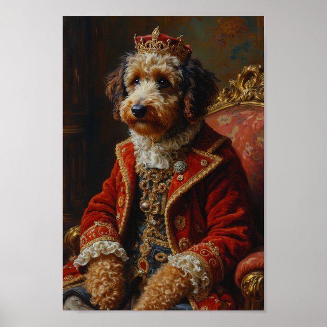 Poster Portrait Royal de Bernedoodle (Devant)