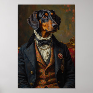 Poster Portrait Royal de Bluetick Coonhound