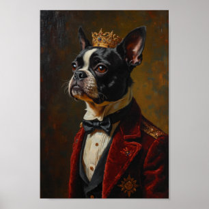 Poster Portrait Royal de Terrier de Boston
