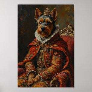 Poster Portrait Royal de Terrier Tchèque