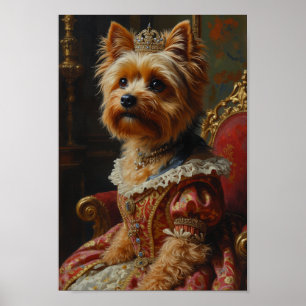 Poster Portrait Royal de Yorkshire Terrier