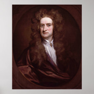 Poster Portrait Sir Isaac Newton par Sir Godfrey Kneller