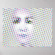 Portrait style pop art