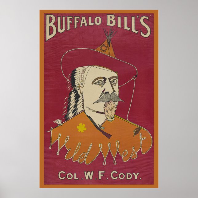 Poster Portrait Tête Et Épaules De Buffalo Bill (Devant)