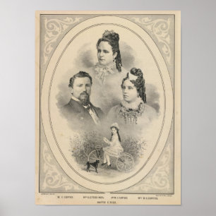 Poster Portraits de famille de Curtiss et de Todd