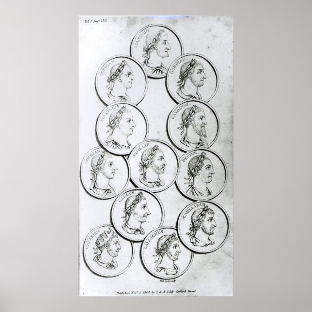 Poster Portraits d'empereurs romains (Devant)