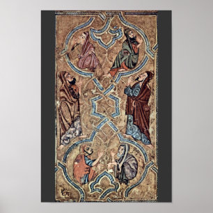 Poster Portraits Des Auteurs Traités Par Meister Des Al