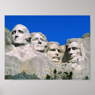 Poster Portraits présidentiels, Mont Rushmore