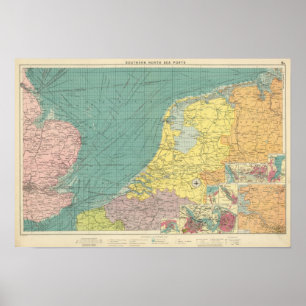 Poster Ports maritimes de l'Angleterre