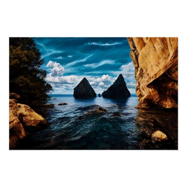 Poster Ports océaniques (Devant)