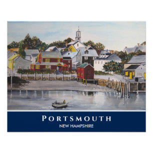 Poster Portsmouth Harbour New Hampshire USA Peinture
