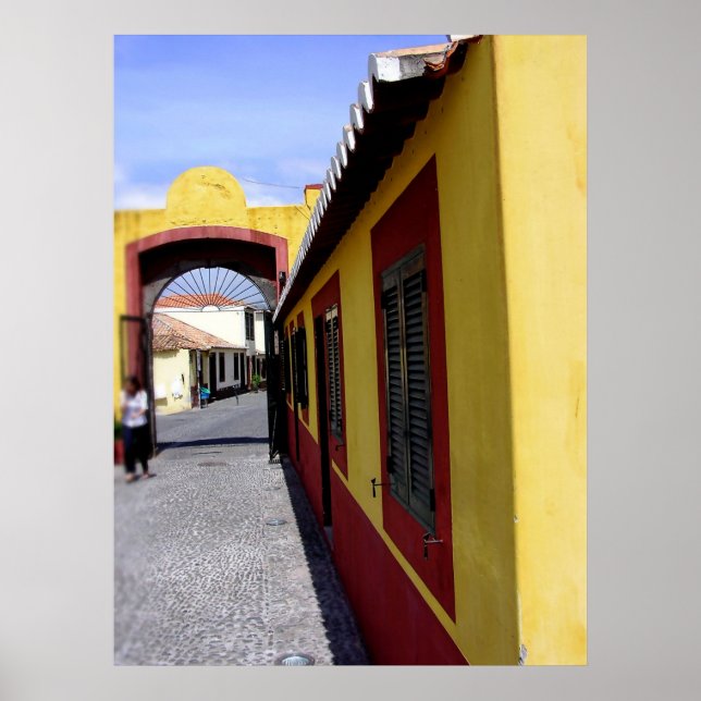 Poster Portugal : Couleurs de l'affiche de Funchal (Devant)