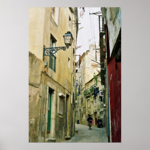 Poster Portugal : Vieille rue de Lisbonne
