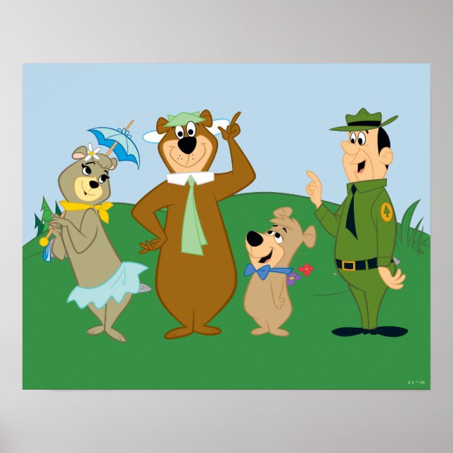Poster Pose classique Yogi Bear and Friends (Devant)