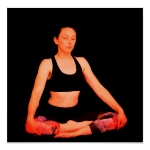 Poster Pose de méditation