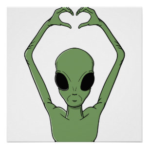 Poster Pose du cœur extraterrestre