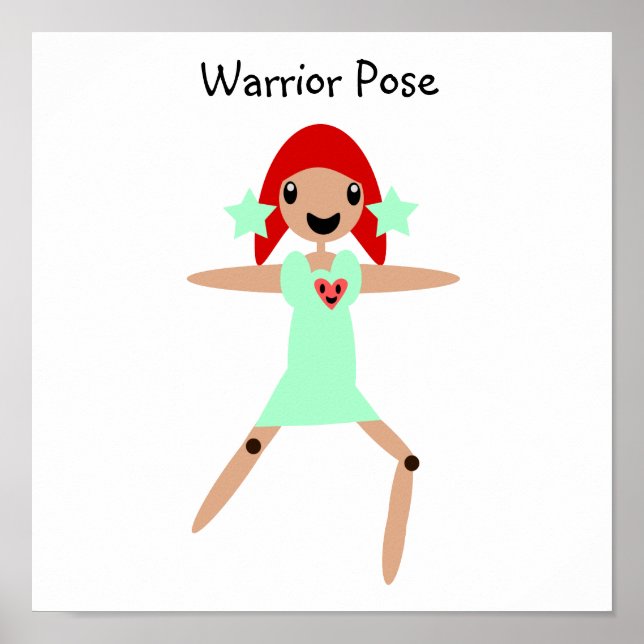 Poster Pose guerrier (Devant)