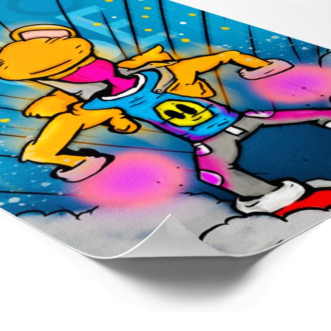 Poster Pose héroïque (Coin)