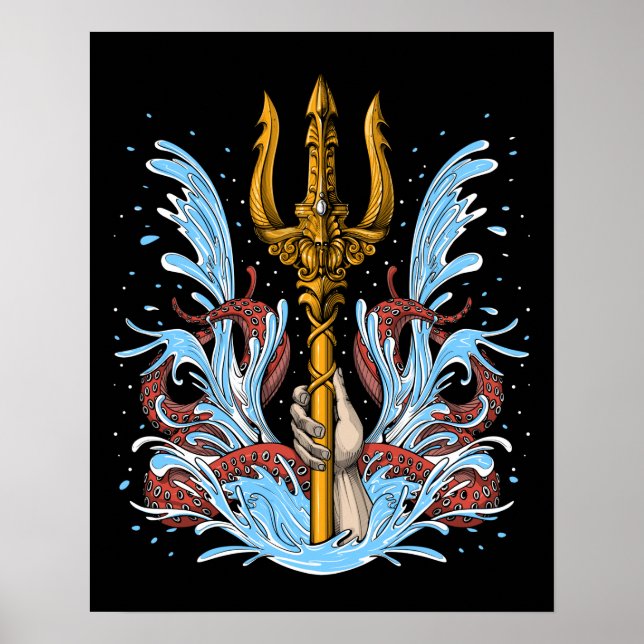 Poster Poseidon Trident (Devant)