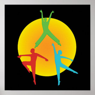 Poster Poses de danse