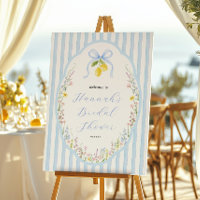 Posey Wildflower Bleu Arc-en-ciel Bridal Shower Bi