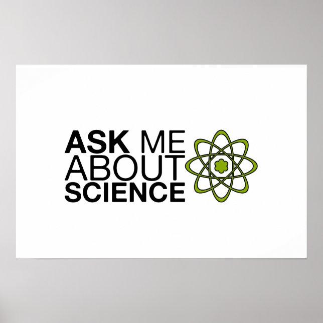 Poster Posez-moi des questions sur la science (Devant)
