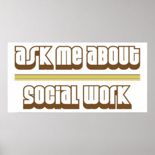 Poster Posez-moi des questions sur le travail social