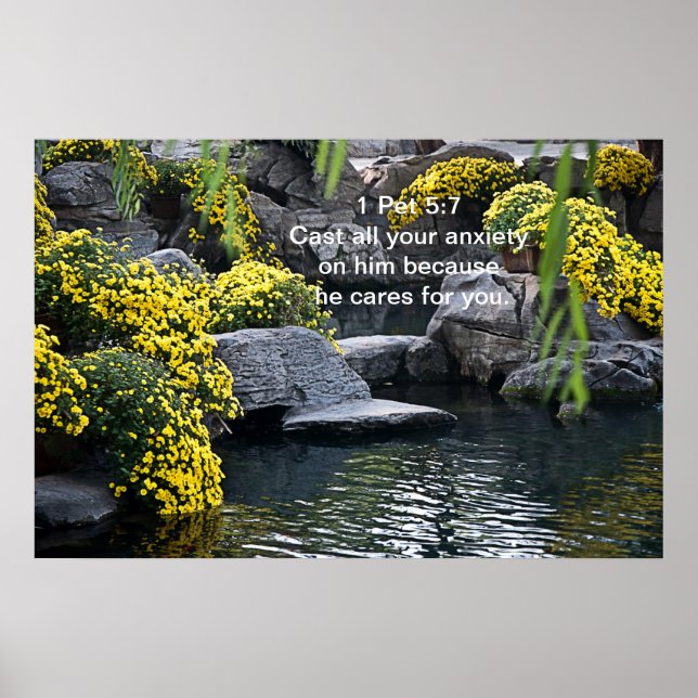 Poster Posez toute votre anxiété sur lui (Devant)