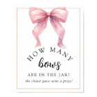Posh Rose Combien de Bows Baby shower Jeu
