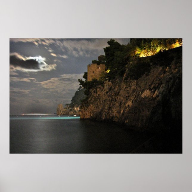 Poster Positano à la nuit - Relic II - Photographie Impri (Devant)