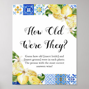 Poster Positano Comme Ils Étaient Âgés De Fête des mariée