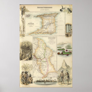 Poster Possessions britanniques sur la côte nord-est