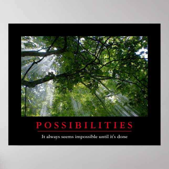 Poster Possibilités Motivation Inspiration (Devant)