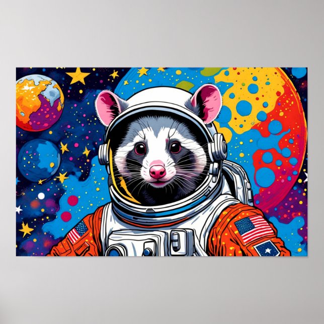 POSTER POSSUM-AUX ÉTOILES ET AU-DELÀ (Devant)