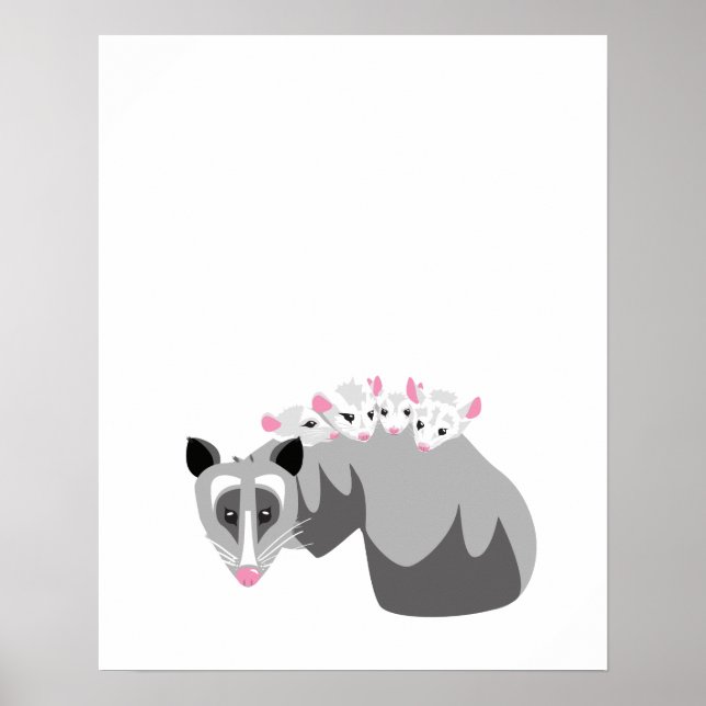 Poster Possum Baby Print (Devant)