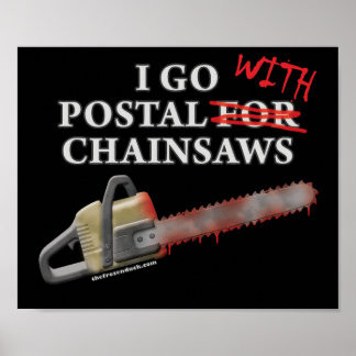 Poster Postal Pour Chainsaws
