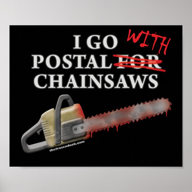 Poster Postal Pour Chainsaws (Devant)