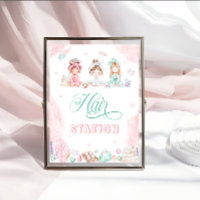 Poste de cheveux Spa Party Maquillage fille Annive