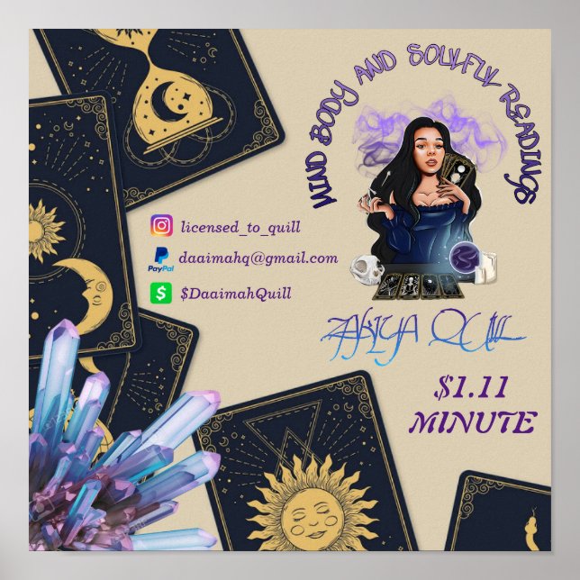 POSTER POSTE DE LECTURE D'ESPRIT ET DE LECTURE SOUPLE (Devant)