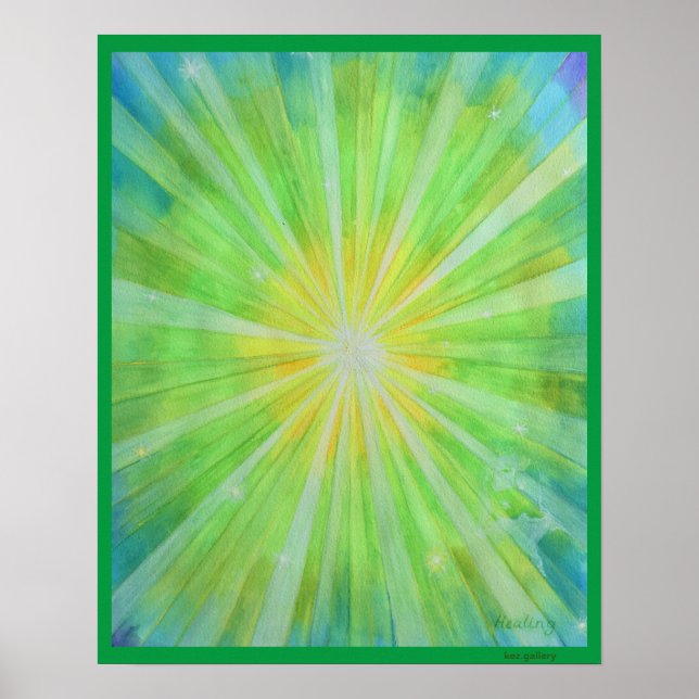 POSTER POSTE DE MÉDITATION "GUÉRISON" CONTEMPLACEMENT PAC (Devant)