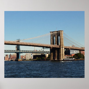 POSTER POSTE DE PONT BROOKLYN À NEW YORK