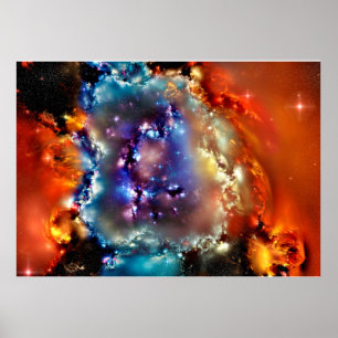 POSTER POSTE NEBULA DE L'ESPACE
