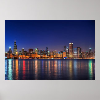 POSTER POSTE SKYLINE CHICAGO