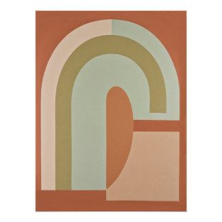 Poster póster arcoiris boho