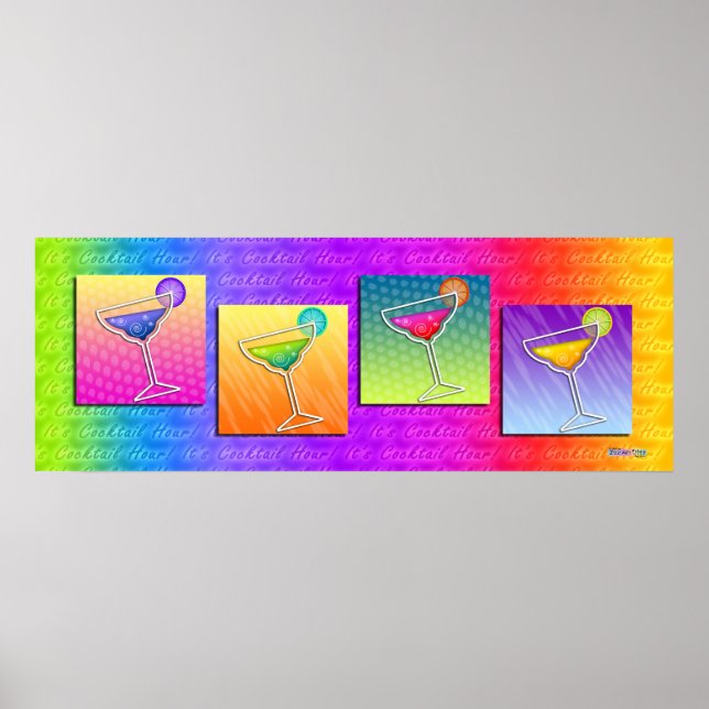 Poster Poster, Bannière - Pop Art Margaritas (Devant)
