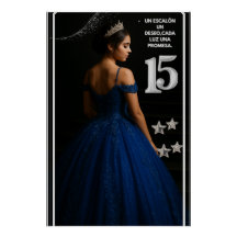 Póster brillante Sueños de Quinceañera